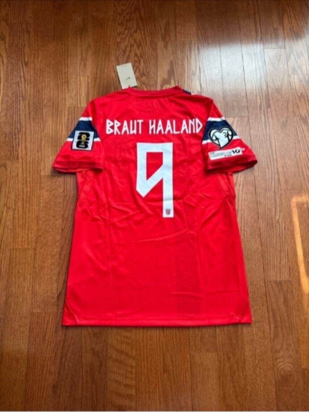 Norway Home Soccer Jersey Haaland #9 World Cup 2026 - Picture 2 of 15
